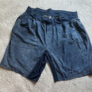 Lululemon Men’s Blue Patterned Shorts